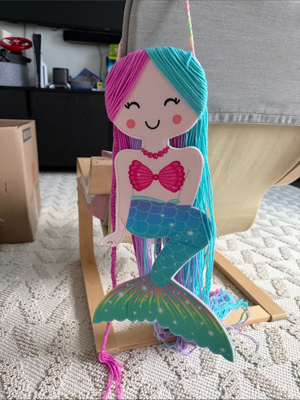 Cute Mermaid Hanging Decor - for hanging hair clips & bows